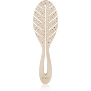 So Eco Biodegradable Detangling Leaf Brush perie compostabilă pe părul umed
