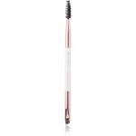 Brushworks Double Ended Brow Brush perie pentru modelarea sprâncenelor cu pensula