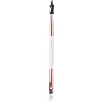 Brushworks Double Ended Brow Brush perie pentru modelarea sprâncenelor cu pensula