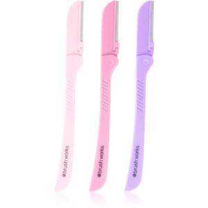 Brushworks Precision Eyebrow Razors Mixed brici (pentru sprâncene)