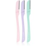 Brushworks Precision Eyebrow Razor Pastel brici (pentru sprâncene)
