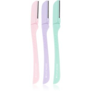 Brushworks Precision Eyebrow Razor Pastel brici (pentru sprâncene)
