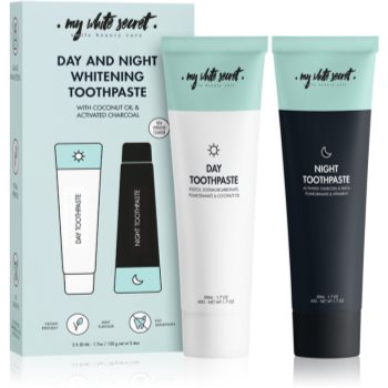 My White Secret Toothpaste Classic Mint set pentru îngrijirea dentară (pentru dinti albi si stralucitori)