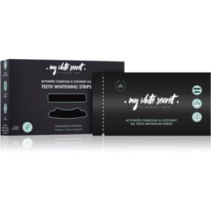 My White Secret Charcoal and Coconut Oil benzi pentru ablirea dintilor pentru dinti