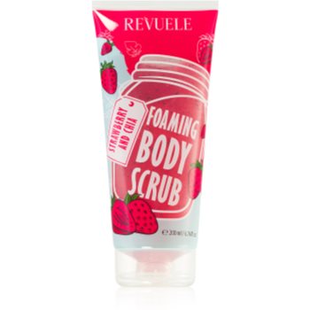 Revuele Foaming Body Scrub Strawberry and Chia exfoliant de corp hidratant