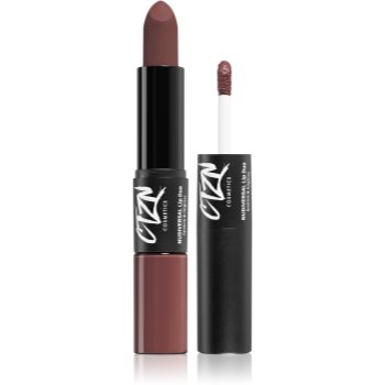 CTZN Nudiversal Lip Duo ruj rezistent si luciu de buze.