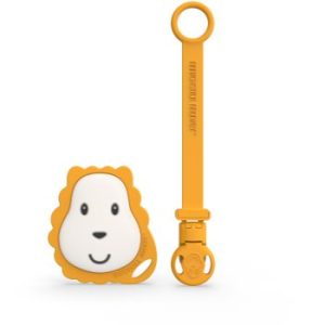 Matchstick Monkey Flat Face Teether & Soother Clip set cadou Lion(pentru copii)