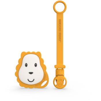 Matchstick Monkey Flat Face Teether & Soother Clip set cadou Lion(pentru copii)