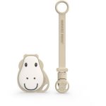 Matchstick Monkey Flat Face Teether & Soother Clip set cadou (pentru copii)
