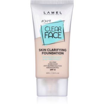 LAMEL OhMy Clear Face fond de ten cu acoperire ridicată pentru pielea problematică și grasă