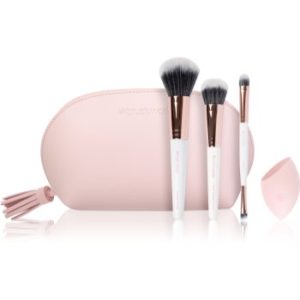 Brushworks Travel Makeup Brush & Sponge Set set de călătorie cu pensule