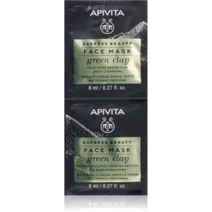 Apivita Express Beauty Green Clay masca de curatare si netezire cu argila verde