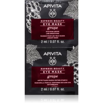 Apivita Express Beauty Grape masca pentru ochi cu efect de netezire