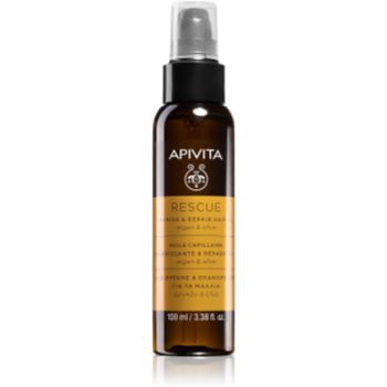 Apivita Holistic Hair Care Argan Oil & Olive Ulei de păr hidratant și hrănitor cu ulei de argan