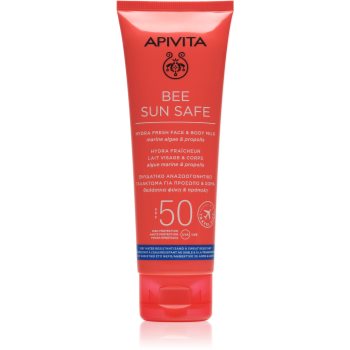 Apivita Bee Sun Safe lotiune solara pentru fata si corp SPF 50