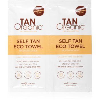 TanOrganic The Skincare Tan șervețel autobronzant