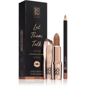 SOSU Cosmetics Let Them Talk set îngrijire buze Stripped culoare