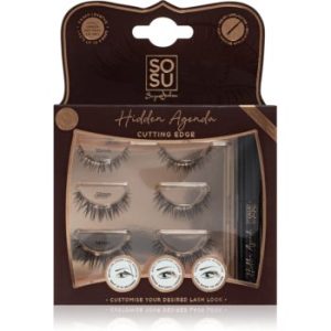 SOSU Cosmetics Hidden Agenda Cutting Edge pachet cu gene fără noduri autoadezive 10 mm, 12 mm, 14 mm
