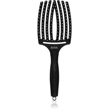 Olivia Garden Fingerbrush Combo perie par tip paleta cu peri de nailon și de mistreț