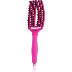 Olivia Garden Fingerbrush ThinkPink perie de tip paletă cu peri de nailon și de mistreț