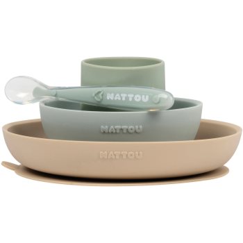 NATTOU Tableware Set of 4 Pieces serviciu de masă pentru copii