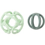 NATTOU Teether Silicone Ball 2 in 1 jucărie pentru dentiție