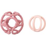NATTOU Teether Silicone Ball 2 in 1 jucărie pentru dentiție