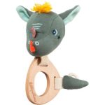 Lilliputiens Wooden Teether Joe jucărie pentru dentiție din lemn