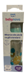 Biberon din sticla 0-24 luni, 125ml, Baby Nova
