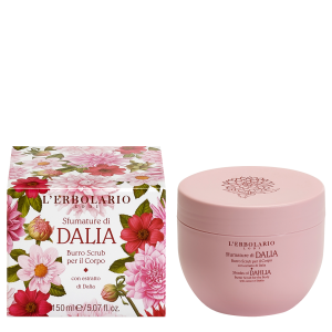 L'Erbolario Unt exfoliant pentru corp Shades of Dahlia, 150ml
