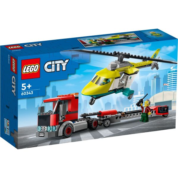 LEGO® City - Transportul elicopterului de salvare (60343)