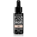 Gosh Foundation Drops make-up sub formă de picături SPF 10