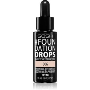 Gosh Foundation Drops make-up sub formă de picături SPF 10