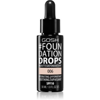 Gosh Foundation Drops make-up sub formă de picături SPF 10
