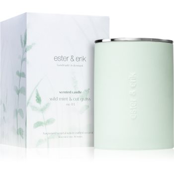 ester & erik scented candle wild mint & cut grass (no. 03) lumânare parfumată