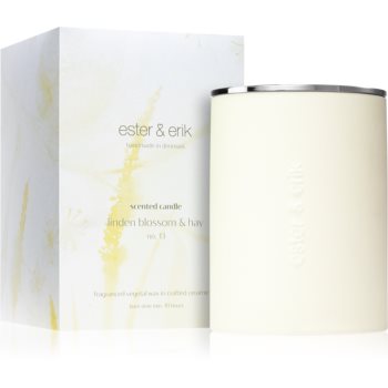 ester & erik scented candle linden blossom & hay (no. 13) lumânare parfumată