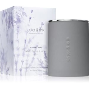 ester & erik scented candle white thyme & moss (no. 42) lumânare parfumată