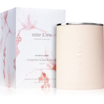 ester & erik scented candle magnolia & blackcurrant (no. 51) lumânare parfumată