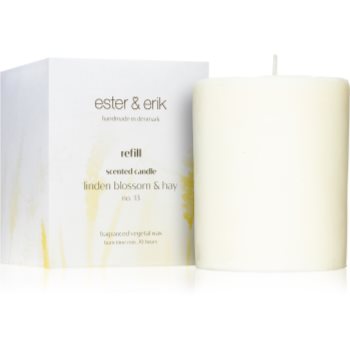 ester & erik scented candle linden blossom & hay (no. 13) lumânare parfumată Refil