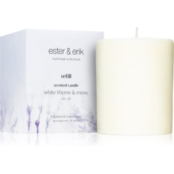 ester & erik scented candle white thyme & moss (no. 42) lumânare parfumată Refil