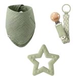 BIBS Baby Gift Set Small set cadou Sage 3+ months(pentru bebeluși)