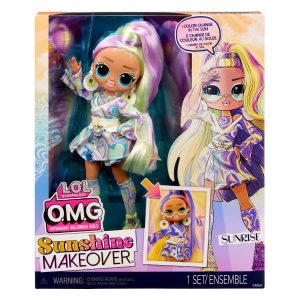 Papusa LOL Surprise OMG, Sunshine Makeover, Sunrise, 589433EUC