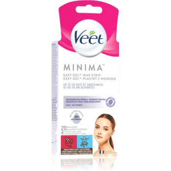 Veet Minima Hypoallergenic benzi depilatoare cu ceara rece faciale