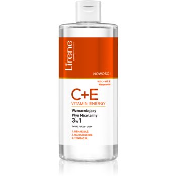 Lirene Vitamin C+E apă micelară 3 în 1 cu vitamine C si E