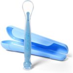 BabyOno Be Active Suction Baby Spoon linguriță + husă