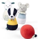 BabyOno Have Fun Plush Bowling Pins set cadou pentru nou-nascuti si copii