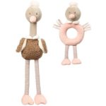 BabyOno Have Fun Ostrich McKnox Family jucărie de pluș