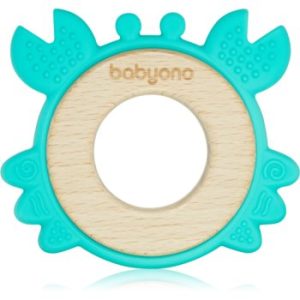 BabyOno Wooden & Silicone Teether jucărie pentru dentiție
