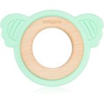 BabyOno Wooden & Silicone Teether jucărie pentru dentiție