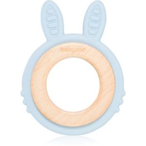 BabyOno Wooden & Silicone Teether jucărie pentru dentiție